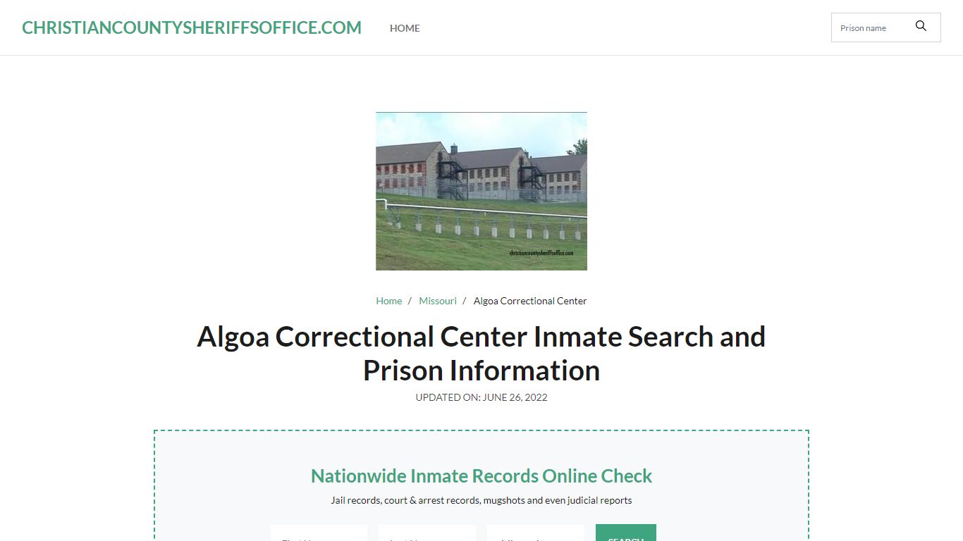 Algoa Correctional Center Inmate Search, Visitation, Phone no ...