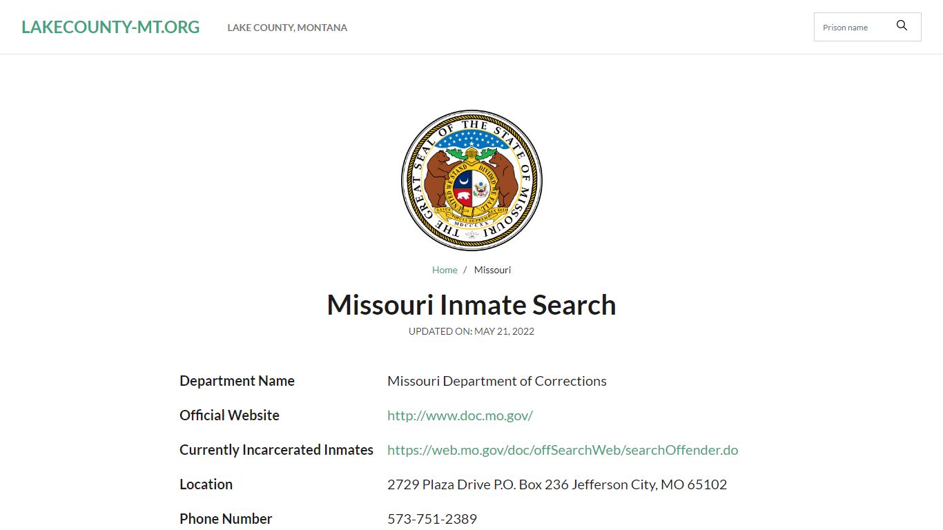 Algoa Correctional Center Inmate Search, Visitation, Phone no ...