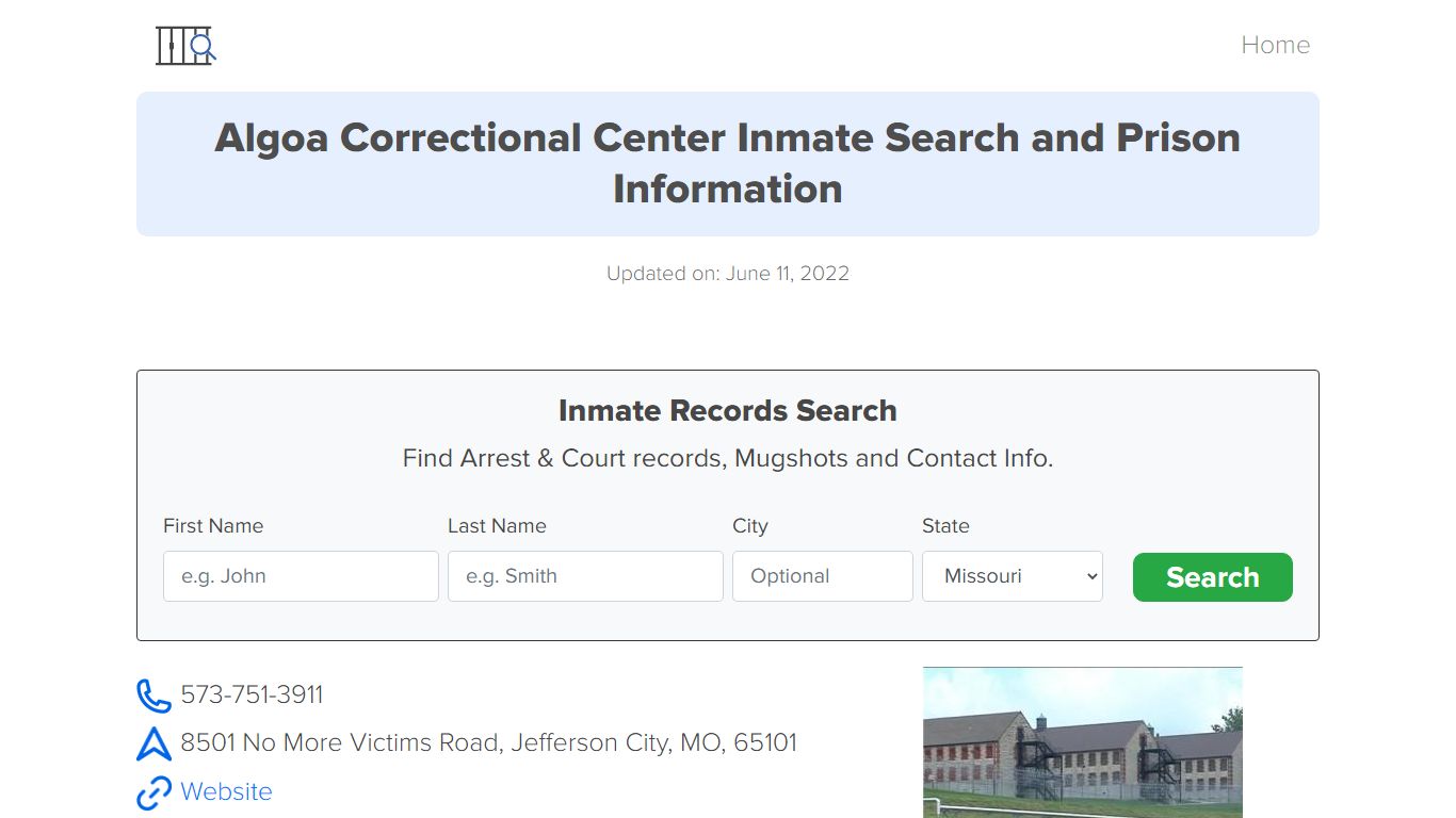 Algoa Correctional Center Inmate Search, Visitation, Phone no ...